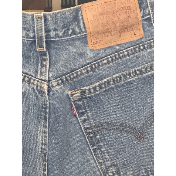 Vintage Levi 550 Light Wash Cutoffs - Picture 6 of 7